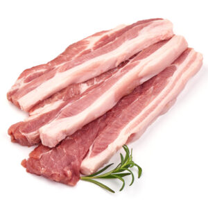 Pork spare ribs sliced belly/kg