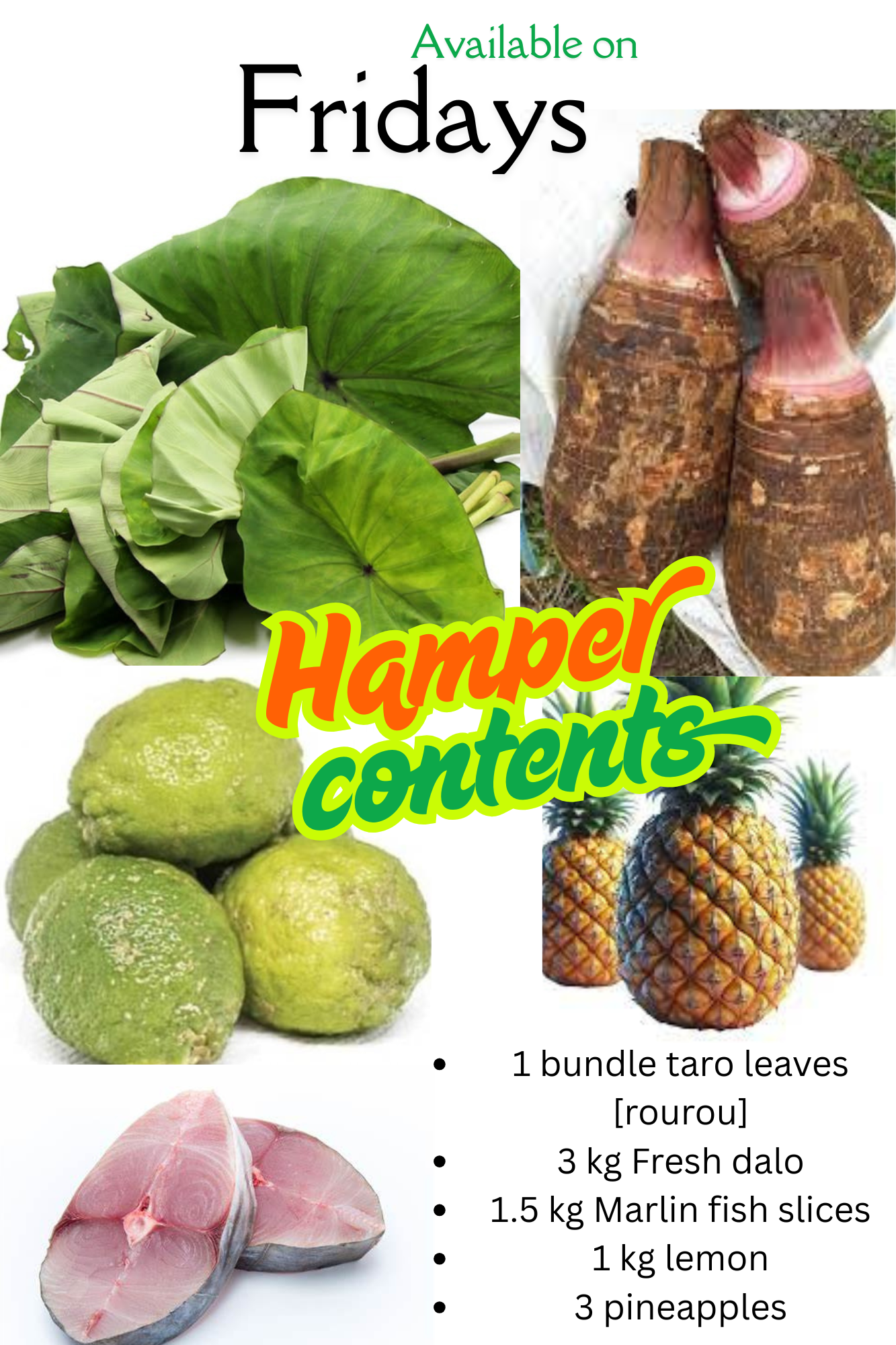 Mixed food hamper: Fridays