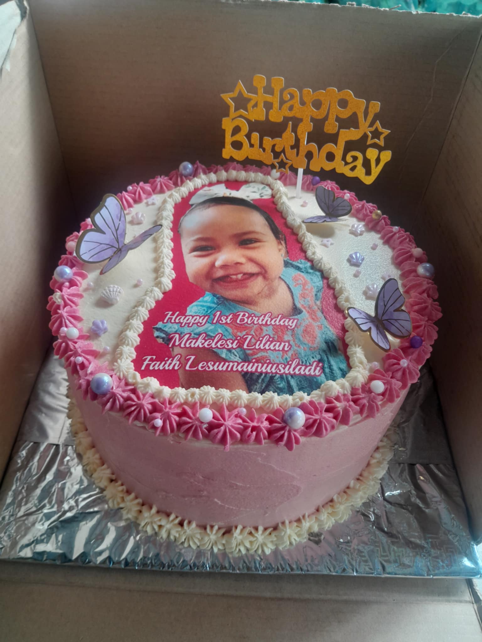 8" double layered cake