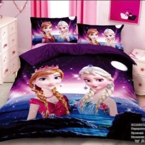 Frozen kids comforter set: 3 piece single bed