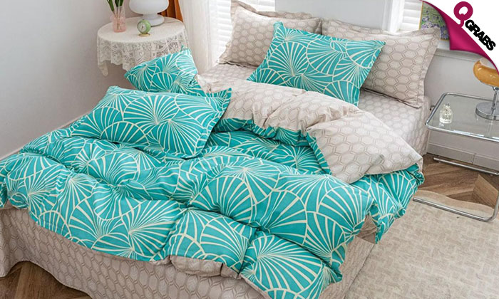 Turquoise comforter set: Queen size