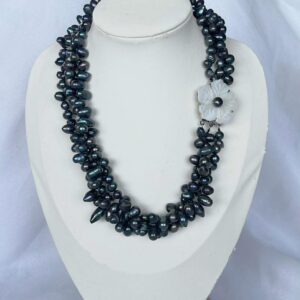 Double strand peacock pearls