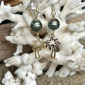 Pearls with charms earrings