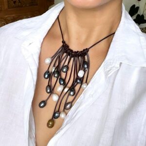 Multicolor Tahitian Pearls Grappe