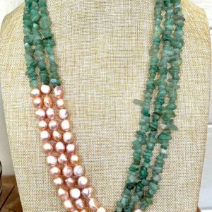 Gem stones & baroque pearls